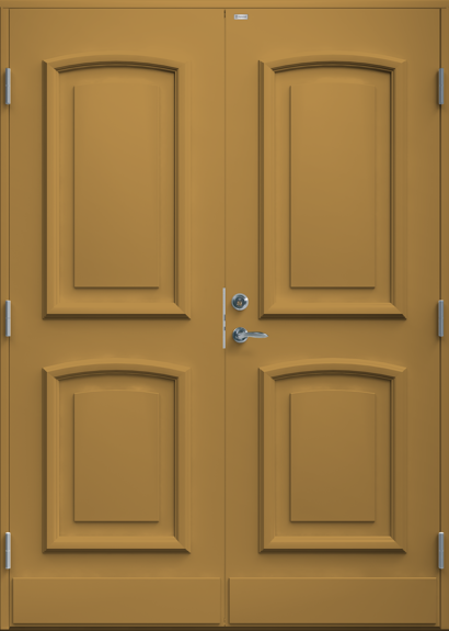 Ockragul ytterdörr Anita tät