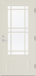 Standardvit ytterdörr Estelle glas